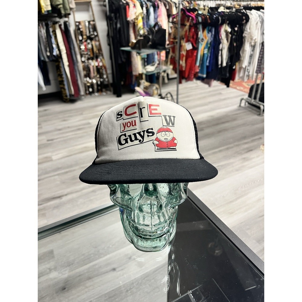 Vintage 2003 Comedy Central South Park Screw You Guys Cartman Mesh Back Hat